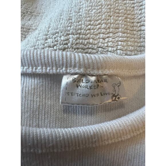 Build A Bear Workshop White Flag T-Shirt & Red Short Bow Bear Clothing Set - Picture 6 of 8